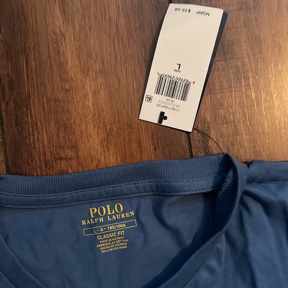 Mens Polo Ralph Lauren T-shirt size large color dark blue - Picture 2 of 3